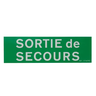 Pictogramme autocollant Sortie de secours - Registres de sécurité entreprises et ERP