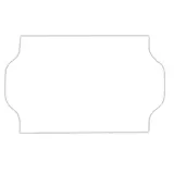 Étiquette blanche 32 x 19 mm adhésive pour étiqueteuse - 8 rouleaux de 1000