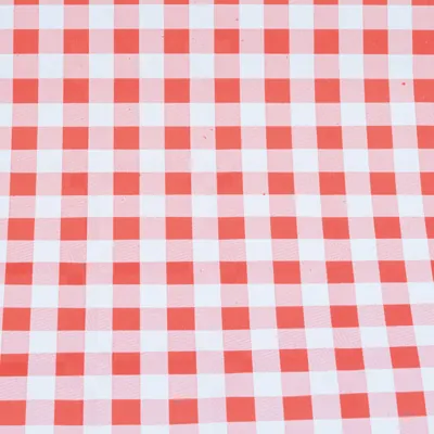 Nappe damassée déperlante - Nappe jetable - Nappe papier - Vichy rouge - Rouleau de 1,18 x 25 m - Nappes papier, Nappes jetables-2
