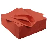 Serviette Celisoft non tissée 40 x 40 cm - Serviette jetable - Serviette de table papier - Rouge - Paquet de 50 - Serviettes jetables, Serviettes cocktails