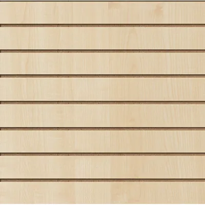 Panneau rainuré entraxe 15 cm 120 x 120 cm ép. 18 mm MDF - Érable – Lot de 2 - Panneaux rainurés