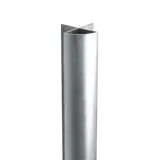 Profil de jonction d'angle aluminium anodisé pour panneau rainuré L 240 cm gris - Profils aluminium