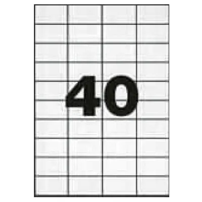 4000 Étiquettes adhésives blanches multi-usages 52,5 x 29,7 mm Etibox - Étiquettes adhésives neutres-2