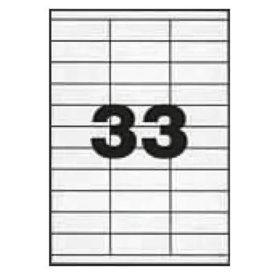 3300 Étiquettes adhésives blanches multi-usages 70 x 25 mm Etibox - Étiquettes adhésives neutres-2