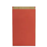 Pochette cadeau kraft vergé rouge 25 x 6,5 x 41 cm - Sachet kraft - Lot de 250 - Pochettes cadeaux unies