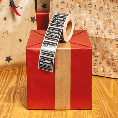 Papier cadeau kraft vergé rouge uni 50 cm x 250 m 60 g/m² – le rouleau - Papiers cadeaux kraft, Papiers cadeaux unis-2
