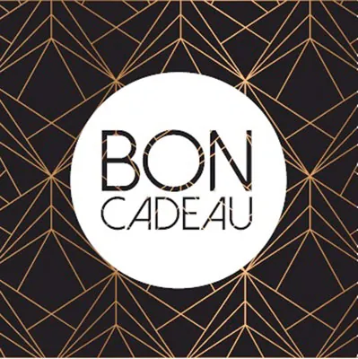 Bon cadeau graphique noir / or / blanc 12 x 12 cm - Paquet de 12 - Bons cadeaux-2