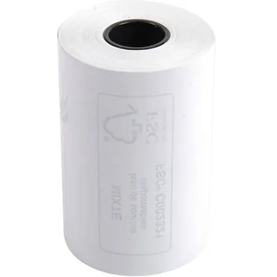Bobine thermique - Rouleau TPE - Papier thermique 57 x ø 40 mm x L 18 m, mandrin 12 mm - Lot de 20 - Rouleaux TPE, Bobines thermiques
