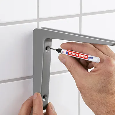 Marqueur de précision noir Edding 8850 – Pointe extra longue 1 mm – Blister de 10 - Marqueurs-2