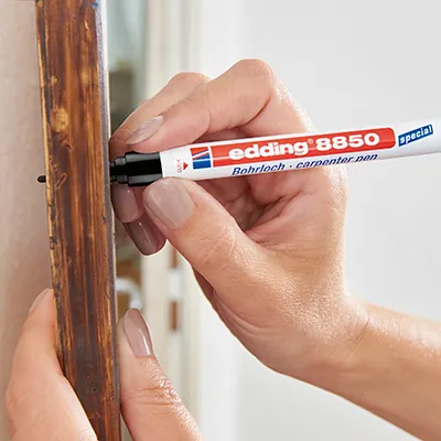 Marqueur de précision noir Edding 8850 – Pointe extra longue 1 mm – Blister de 10 - Marqueurs-4