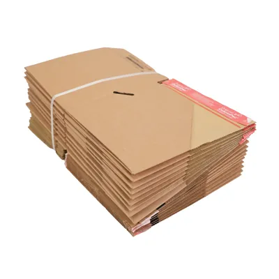 Carton d'expédition Colompac à fond auto et fermeture adhésive Eurobox S 19,4x19,4x8,7 cm - Boîte carton - Lot de 20 - Cartons d'expédition, Boîtes carton-2