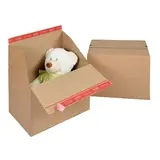Carton d'expédition Colompac à fond auto et fermeture adhésive Eurobox L 39,4x29,4x28,7 cm - Boîte carton - Lot de 10 - Cartons d'expédition, Boîtes carton