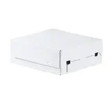 Carton d'expédition aller-retour blanc fermeture adhésive 23,1x23,9x9,5 cm - Boîte d'expédition blanche - Lot de 20 - Cartons d'expédition, Boîtes carton