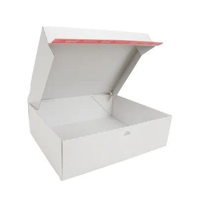 Carton d'expédition aller-retour blanc fermeture adhésive 44,5x37,9x13 cm - Boîte carton - Lot de 20 - Cartons d'expédition, Boîtes carton-4