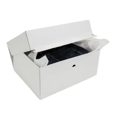 Carton d'expédition aller-retour blanc fermeture adhésive 44,5x37,9x19,5 cm - Boîte carton - Lot de 15 - Cartons d'expédition, Boîtes carton-4
