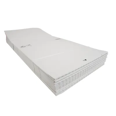 Carton d'expédition aller-retour blanc fermeture adhésive 44,5x37,9x13 cm - Boîte d'expédition blanche - Lot de 20 - Cartons d'expédition, Boîtes carton-2