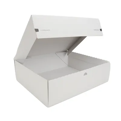 Carton d'expédition aller-retour blanc fermeture adhésive 44,5x37,9x13 cm - Boîte d'expédition blanche - Lot de 20 - Cartons d'expédition, Boîtes carton-3
