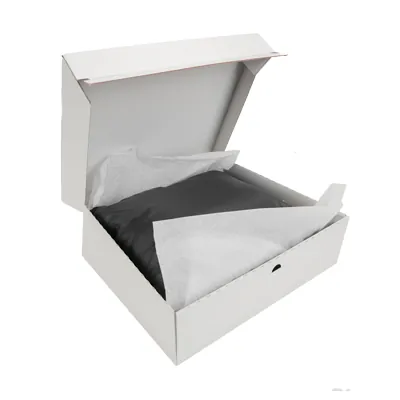 Carton d'expédition aller-retour blanc fermeture adhésive 44,5x37,9x13 cm - Boîte d'expédition blanche - Lot de 20 - Cartons d'expédition, Boîtes carton-6