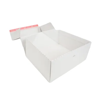 Carton d'expédition aller-retour blanc fermeture adhésive 44,5x37,9x19,5 cm - Boîte d'expédition blanche - Lot de 15 - Cartons d'expédition, Boîtes carton-3