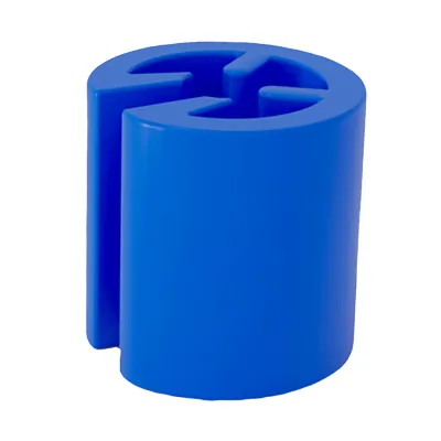 Marque taille neutre bleu ø 1 x 1 cm - Indicateur de taille pour cintre - Paquet de 100 - Marques taille pour cintres