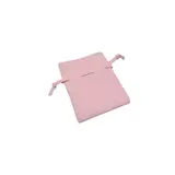 Pochette simili cuir rose 7 x 8 cm – Sachet bijoux avec cordon de serrage - Pochette à bijoux - Lot de 10