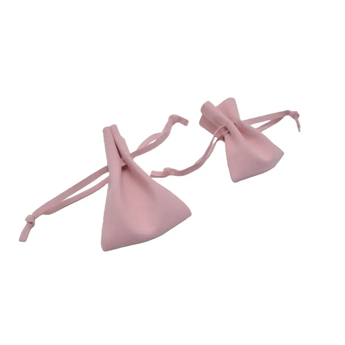 Pochette simili cuir rose 7 x 8 cm – Sachet bijoux avec cordon de serrage - Pochette à bijoux - Lot de 10 - Sachets velours, Pochettes simili cuir-2