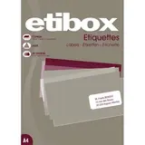6500 Étiquettes adhésives blanches multi-usages 38,1 x 21,2 mm Etibox - Étiquettes adhésives neutres