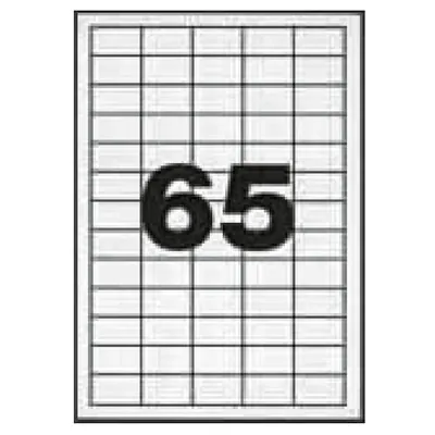 6500 Étiquettes adhésives blanches multi-usages 38,1 x 21,2 mm Etibox - Étiquettes adhésives neutres-2