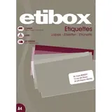1200 Étiquettes adhésives blanches multi-usages 105 x 48 mm Etibox - Étiquettes adhésives neutres