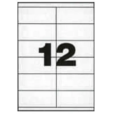 1200 Étiquettes adhésives blanches multi-usages 105 x 48 mm Etibox - Étiquettes adhésives neutres-2