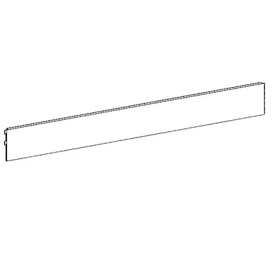 Fond tôle plein, pas de 25 mm - Ligne Store blanc pas de 25 mm