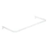 Barre de penderie déportée - Ligne Store blanc pas de 25 mm