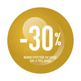 Sticker Soldes “-30%” Jaune – Pastille adhésive ø10mm - Lot de 500 - Étiquettes adhésives Soldes, Étiquettes promotionnelles