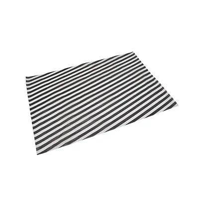 Papier de soie noir et blanc à rayures 17g/m², feuilles de 50 x 70 cm, rame de 120 feuilles - Papiers de soie-2