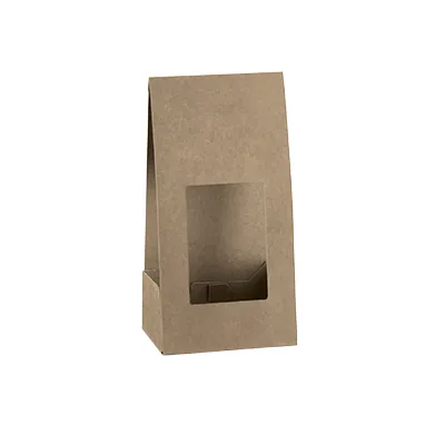 Etui carton pour sachet confiserie kraft brun 11 x 6,5 x 20 cm – Paquet de 10 - Pochettes, étuis & valisettes