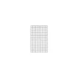 Grille murale 80 x 50 cm Métal - Présentoir grille - Grille d'exposition - Gris martelé - Lot de 2 - Grilles murales