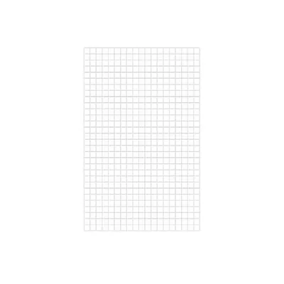 Grille murale 150 x 95 cm Métal - Présentoir grille - Grille d'exposition - Blanc - Lot de 2 - Grilles murales