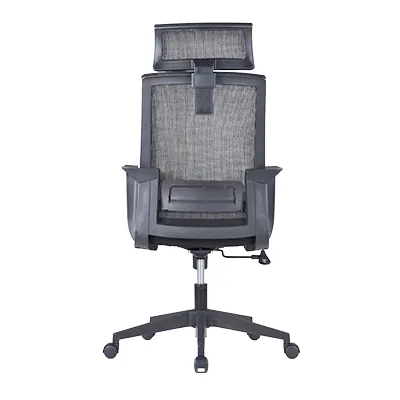 Chaise de bureau professionnelle VENISE noir – support lombaire et têtière réglables - mécanisme basculant centré - Sièges de bureaux, Fauteuils de bureaux-4