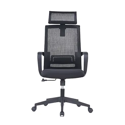 Chaise de bureau professionnelle VENISE noir – support lombaire et têtière réglables - mécanisme basculant centré - Sièges de bureaux, Fauteuils de bureaux-5
