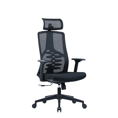 Fauteuil de bureau ergonomique noir BERLIN 3 positions - support lombaire réglable façon colonne vertébrale, têtière réglable, accoudoirs 3D, mousse haute densité - Sièges de bureaux, Fauteuils de bureaux-2