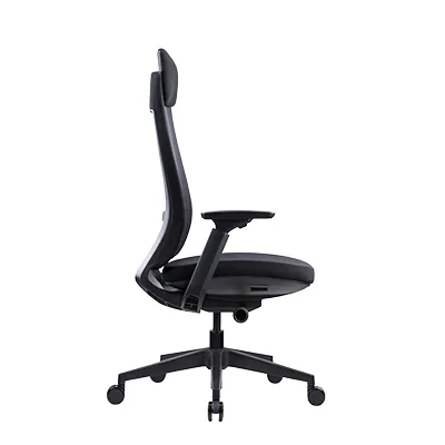 Siège de bureau ergonomique Tokyo synchrone 3 positions, noir, soutien lombaire, accoudoirs 3D - Sièges de bureaux-2