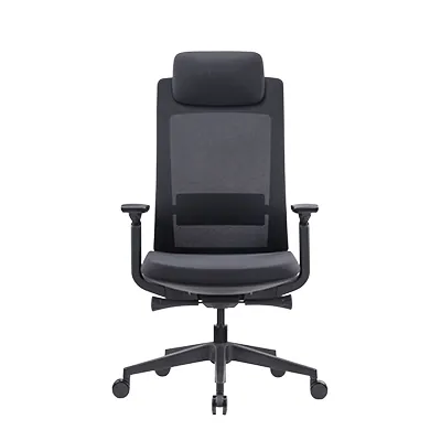 Siège de bureau ergonomique Tokyo synchrone 3 positions, noir, soutien lombaire, accoudoirs 3D - Sièges de bureaux-5