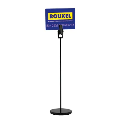 Pince porte prix métal  - Porte-étiquettes à poser-2