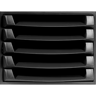 Module de classement 5 tiroirs Eco Black noir 38,7 × 28,4 × 21,8 cm - Modules de classement-2