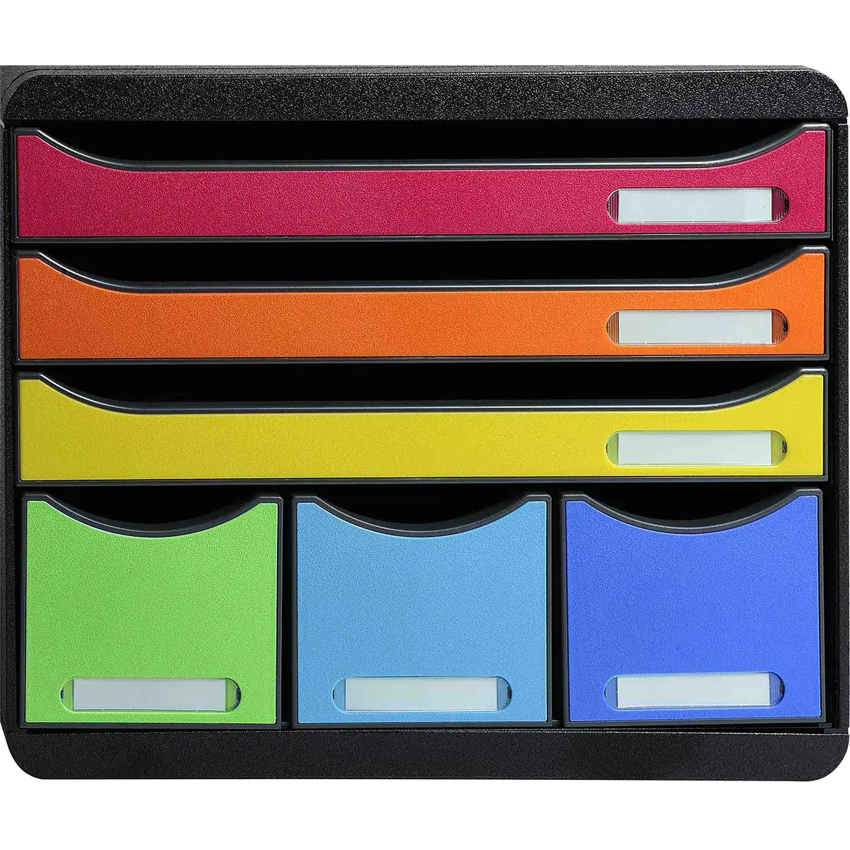 Module de classement 6 tiroirs A4+ Exacompta Store-Box Iderama Arlequin - Caisson de rangement - Corbeilles à courrier, Modules de classement-2