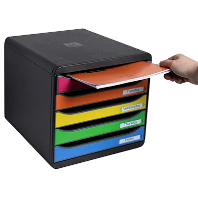 Bloc de classement Iderama noir/arlequin 34,7 × 27,8 × 27,1 cm - Modules de classement-5