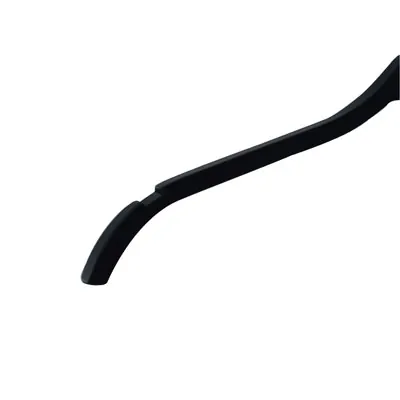 Cintre bois noir laminé avec encoches 41,5 cm - Cintre chemise - Cintre robe - Lot de 10 - Cintres bois-2