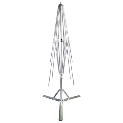Parasol professionnel de marché télescopique - Parasol forain - Rouge bordeaux - 300 x 250 cm - armature alu, toile + housse - Parasols de marché, Parasols forains-3