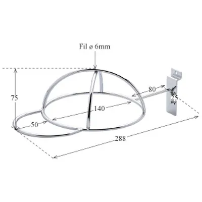 Support casquette enfant - Supports lunettes, Présentoirs casquettes et Supports divers-2