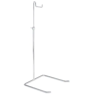 Présentoir réglable porte sac 1 bras H 38 à 68 cm métal chromé - Présentoir sac à main - Présentoirs sacs et portefeuilles